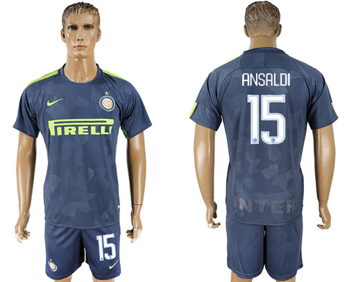 2017 18 Inter Milan 15 ANSALDI Third Away Soccer Jersey