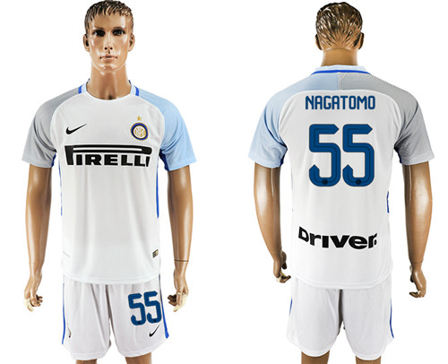 2017 18 Inter Milan 55 NAGATOMO Away Soccer Jersey