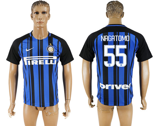 2017 18 Inter Milan 55 NAGATOMO Home Thailand Soccer Jersey