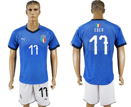 2017 18 Italy 11 EDER Home Soccer Jersey