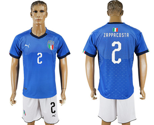 2017 18 Italy 2 ZAPPACOSTA Home Soccer Jersey