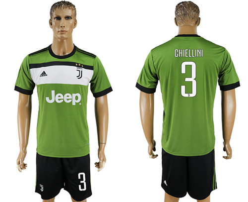 2017 18 Juventus  CHIELLINI Third Away Soccer Jersey