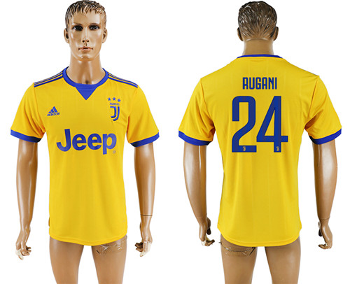 2017 18 Juventus 24 RUGANI Away Thailand Soccer Jersey