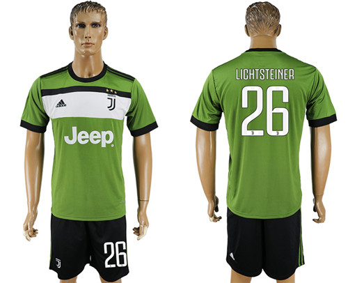 2017 18 Juventus 26 LIGHTSTEINER Third Away Soccer Jersey