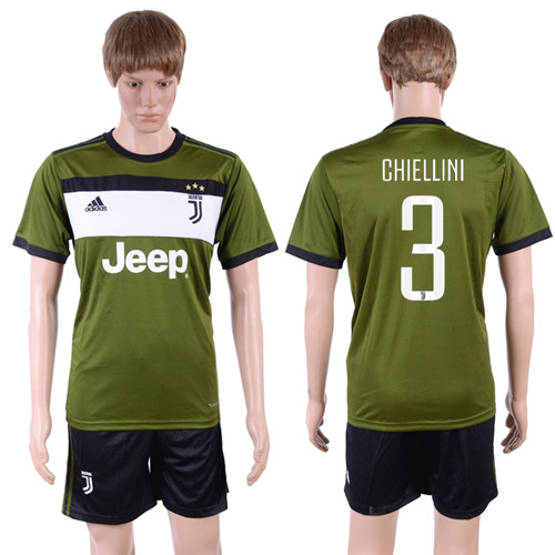 2017 18 Juventus 3 CHIELLINI Third Away Soccer Jersey