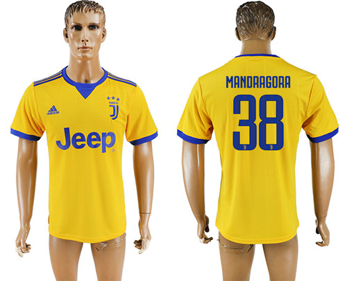 2017 18 Juventus 38 MANDRAGORA Away Thailand Soccer Jersey