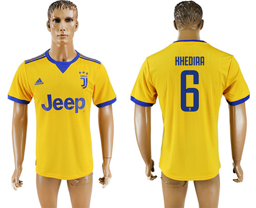 2017 18 Juventus 6 KHEDIRA Away Thailand Soccer Jersey