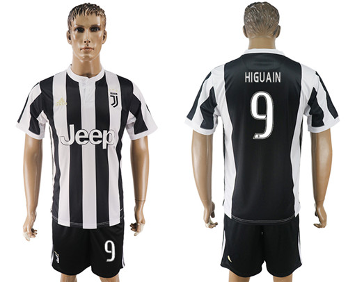 2017 18 Juventus FC 9 HIGUAIN Home Soccer Jersey