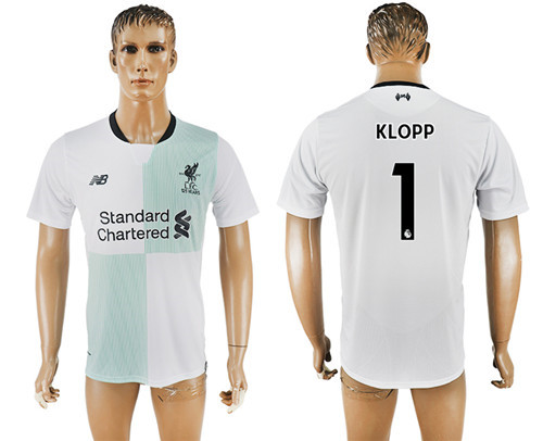 2017 18 Liverpool 1 KLOPP Away Thailand Soccer Jersey