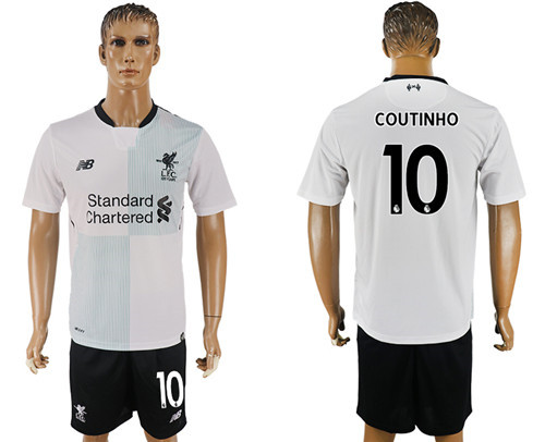 2017 18 Liverpool 10 COUTINHO Away Soccer Jersey