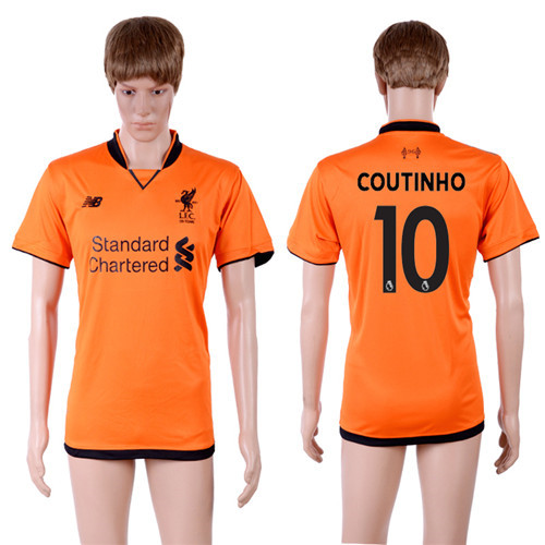 2017 18 Liverpool 10 COUTINHO Third Away Thailand Soccer Jersey