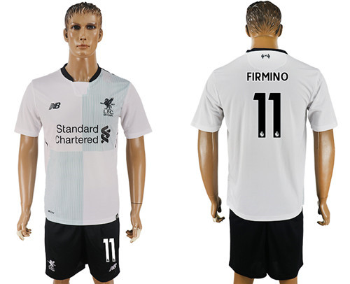 2017 18 Liverpool 11 FIRMINO Away Soccer Jersey