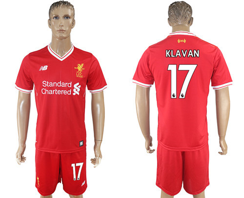 2017 18 Liverpool 17 KLAVAN Home Soccer Jersey