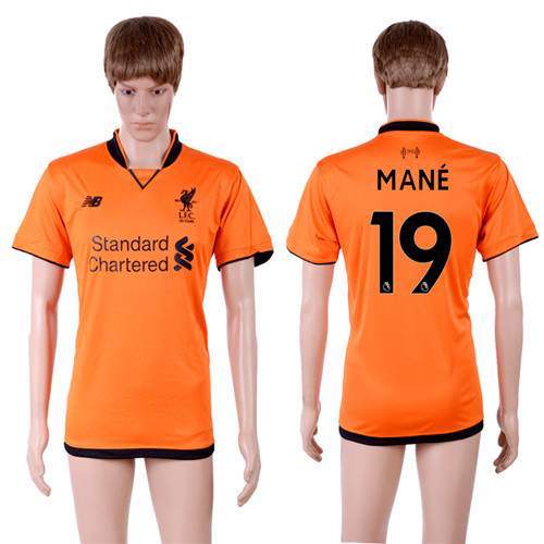 2017 18 Liverpool 19 MANE Third Away Thailand Soccer Jersey