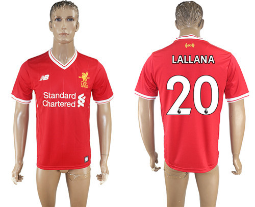 2017 18 Liverpool 20 LALLANA Home Thailand Soccer Jersey