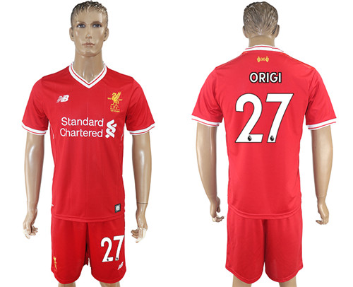 2017 18 Liverpool 27 ORIGI Home Soccer Jersey