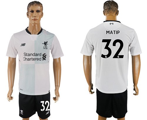 2017 18 Liverpool 32 MATIP Away Soccer Jersey