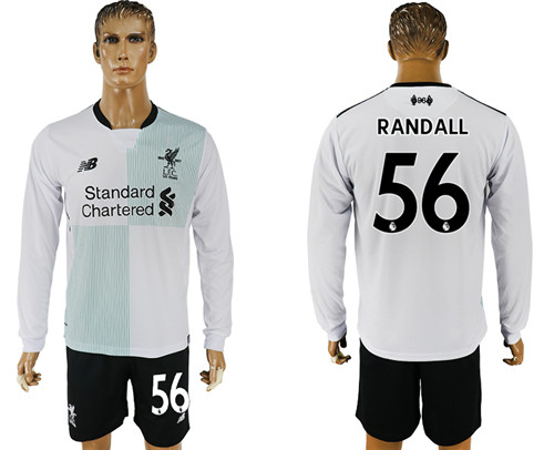 2017 18 Liverpool 56 RANDALL Away Long Sleeve Soccer Jersey