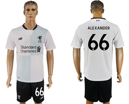 2017 18 Liverpool 66 ALEXANDER Away Soccer Jersey