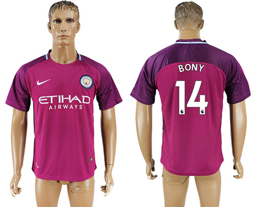 2017 18 Manchester City 14 BONY Away Thailand Soccer Jersey