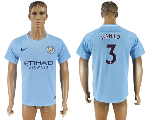 2017 18 Manchester City 3 DANILO Home Thailand Soccer Jersey