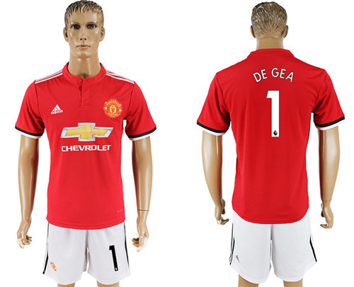 2017 18 Manchester United 1 DE GEA Home Soccer Jersey