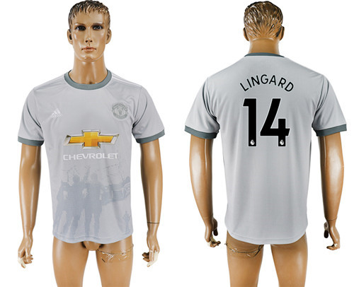 2017 18 Manchester United 14 LINGARD Away Thailand Soccer Jersey