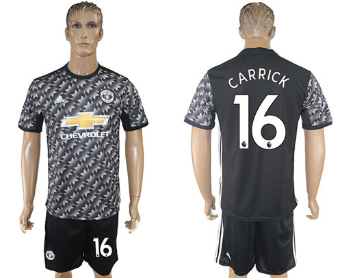 2017 18 Manchester United 16 CARRICK Away Soccer Jersey