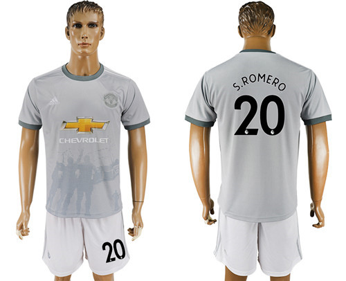 2017 18 Manchester United 20 S.ROMERO Third Away Soccer Jersey