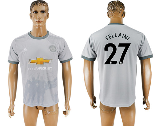 2017 18 Manchester United 27 FELLAINI Away Thailand Soccer Jersey