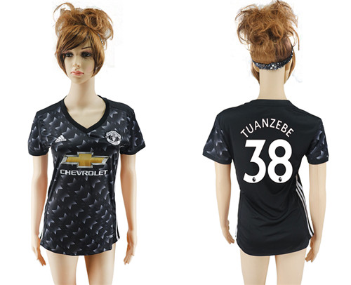 2017 18 Manchester United 38 TUANZEBE Away Women Soccer Jersey