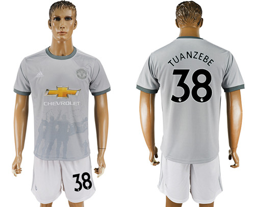 2017 18 Manchester United 38 TUANZEBE Third Away Soccer Jersey