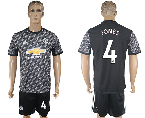 2017 18 Manchester United 4 JONES Away Soccer Jersey