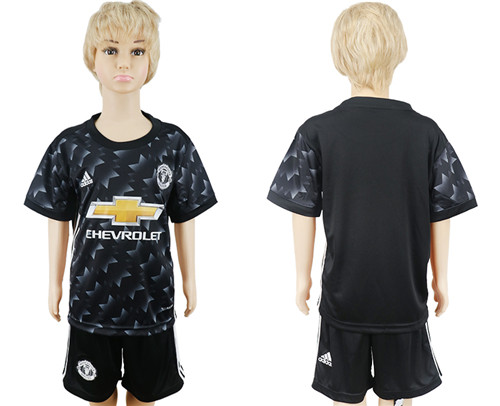 2017 18 Manchester United Away Youth Soccer Jersey