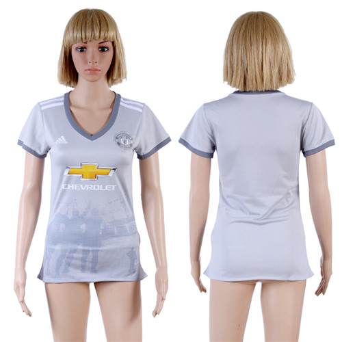 2017 18 Manchester United Third Away Women Soccer Jersey