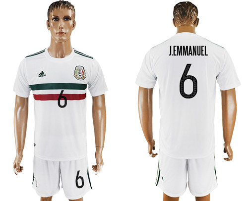 2017 18 Mexico 6 J.EMMANUEL Away Soccer Jersey