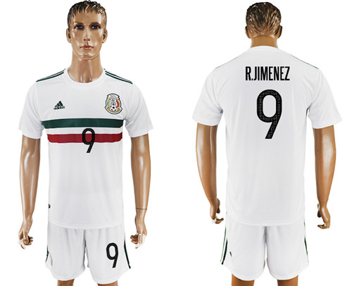 2017 18 Mexico 9 R.JIMENEZ Away Soccer Jersey