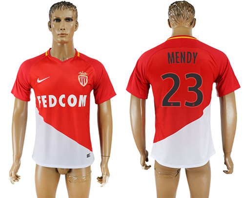 2017 18 Monaco 23 MENDY Home Thailand Soccer Jersey