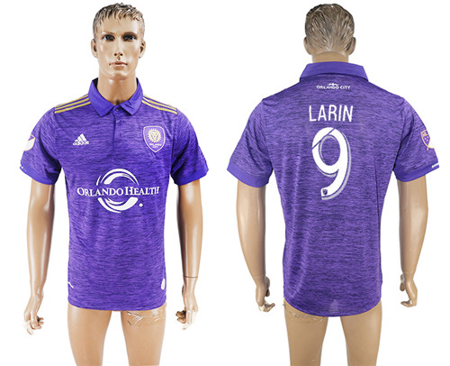 2017 18 Orlando City 9 LARIN Home Thailand Soccer Jersey