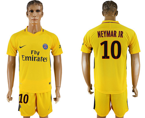 2017 18 Paris Saint Germain 10 NEYMAR JR Away Soccer Jersey