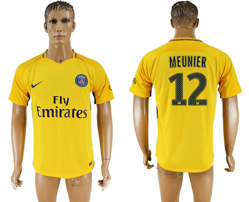 2017 18 Paris Saint Germain 12 MEUNIER Away Thailand Soccer Jersey