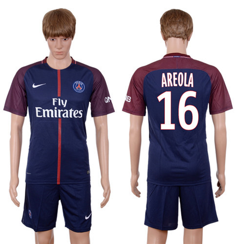 2017 18 Paris Saint Germain 16 AREOLA Home Soccer Jersey