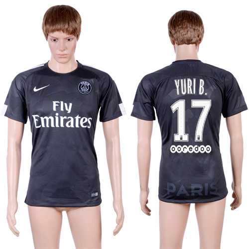 2017 18 Paris Saint Germain 17 YURI B. Third Away Thailand Soccer Jersey