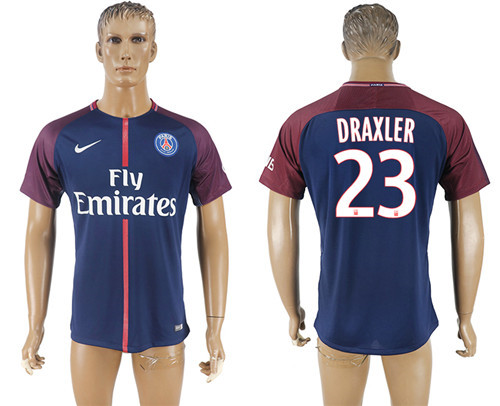 2017 18 Paris Saint Germain 23 DRAXLER Home Thailand Soccer Jersey