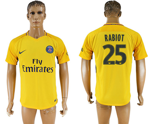 2017 18 Paris Saint Germain 25 RABIOT Away Thailand Soccer Jersey