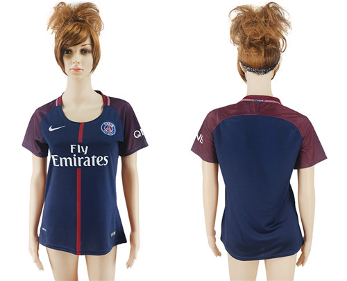 2017 18 Paris Saint Germain Home Women Soccer Jersey