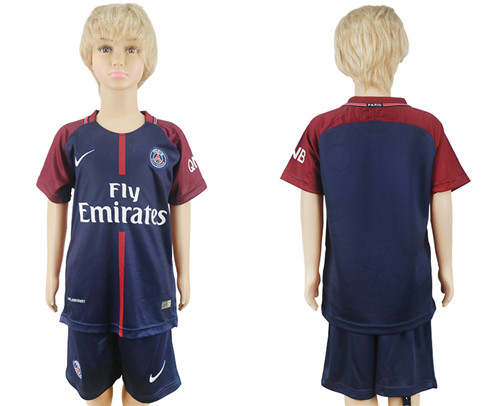 2017 18 Paris Saint Germain Home Youth Soccer Jersey