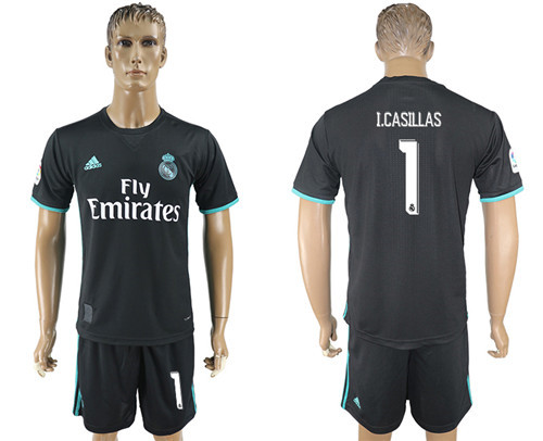 2017 18 Real Madrid 1 I CASILLAS Away Soccer Jersey