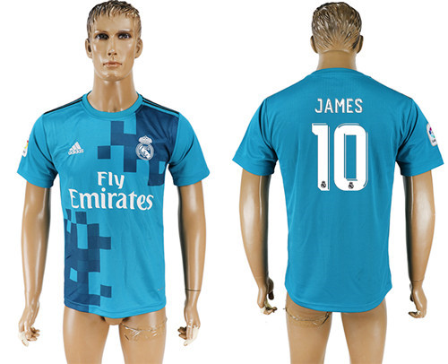 2017 18 Real Madrid 10 JAMES Third Away Thailand Soccer Jersey