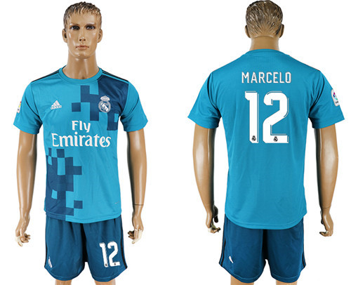 2017 18 Real Madrid 12 MARCELO Third Away Soccer Jersey